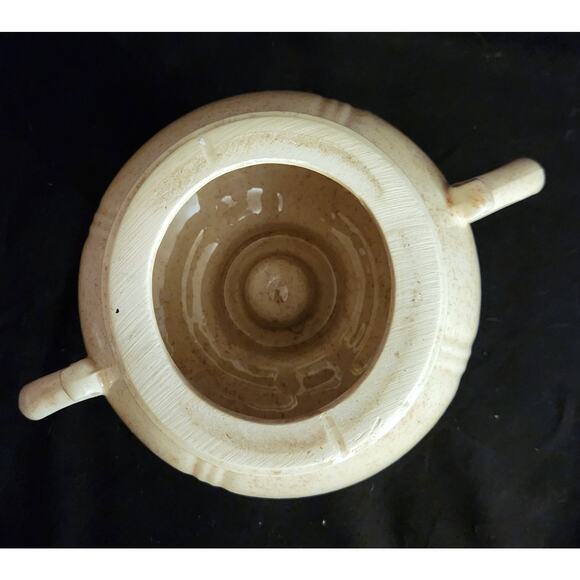 McCoy Candle Hurricane Ornamental Lamp Vintage Cream Speckled No Globe - Picture 6 of 6